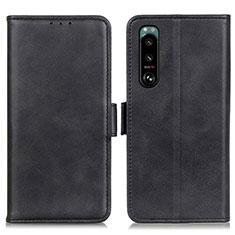 Funda de Cuero Cartera con Soporte Carcasa M15L para Sony Xperia 5 III Negro