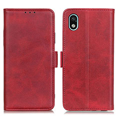 Funda de Cuero Cartera con Soporte Carcasa M15L para Sony Xperia Ace III Rojo