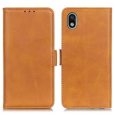 Funda de Cuero Cartera con Soporte Carcasa M15L para Sony Xperia Ace III SO-53C Marron Claro