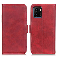 Funda de Cuero Cartera con Soporte Carcasa M15L para Vivo iQOO U5x Rojo