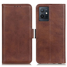 Funda de Cuero Cartera con Soporte Carcasa M15L para Vivo T1 5G India Marron