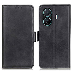 Funda de Cuero Cartera con Soporte Carcasa M15L para Vivo T1 Pro 5G Negro