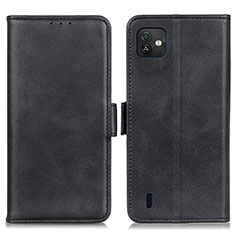 Funda de Cuero Cartera con Soporte Carcasa M15L para Wiko Y82 Negro