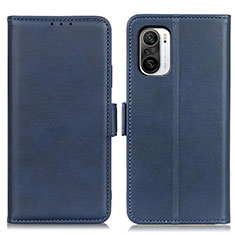 Funda de Cuero Cartera con Soporte Carcasa M15L para Xiaomi Mi 11i 5G Azul