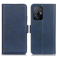 Funda de Cuero Cartera con Soporte Carcasa M15L para Xiaomi Mi 11T 5G Azul