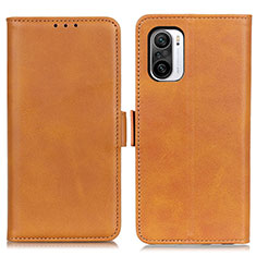 Funda de Cuero Cartera con Soporte Carcasa M15L para Xiaomi Mi 11X 5G Marron Claro