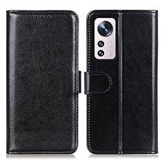 Funda de Cuero Cartera con Soporte Carcasa M15L para Xiaomi Mi 12 5G Negro