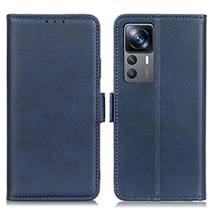 Funda de Cuero Cartera con Soporte Carcasa M15L para Xiaomi Mi 12T Pro 5G Azul