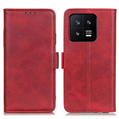 Funda de Cuero Cartera con Soporte Carcasa M15L para Xiaomi Mi 13 5G Rojo