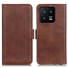 Funda de Cuero Cartera con Soporte Carcasa M15L para Xiaomi Mi 13 Pro 5G Marron