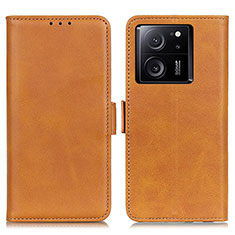 Funda de Cuero Cartera con Soporte Carcasa M15L para Xiaomi Mi 13T 5G Marron Claro