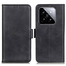 Funda de Cuero Cartera con Soporte Carcasa M15L para Xiaomi Mi 14 5G Negro