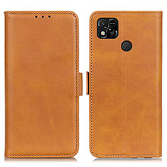 Funda de Cuero Cartera con Soporte Carcasa M15L para Xiaomi POCO C31 Marron Claro