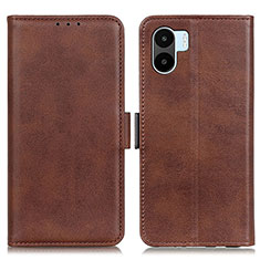 Funda de Cuero Cartera con Soporte Carcasa M15L para Xiaomi Poco C51 Marron