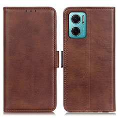 Funda de Cuero Cartera con Soporte Carcasa M15L para Xiaomi Redmi 10 5G Marron