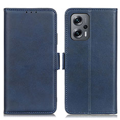 Funda de Cuero Cartera con Soporte Carcasa M15L para Xiaomi Redmi K50i 5G Azul