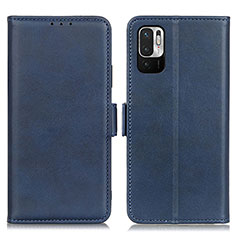 Funda de Cuero Cartera con Soporte Carcasa M15L para Xiaomi Redmi Note 10 JE 5G Azul