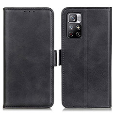 Funda de Cuero Cartera con Soporte Carcasa M15L para Xiaomi Redmi Note 11 5G Negro