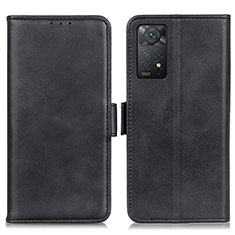 Funda de Cuero Cartera con Soporte Carcasa M15L para Xiaomi Redmi Note 11 Pro 4G Negro