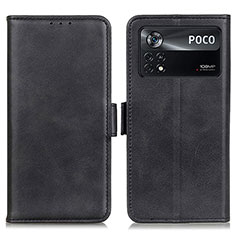 Funda de Cuero Cartera con Soporte Carcasa M15L para Xiaomi Redmi Note 11E Pro 5G Negro