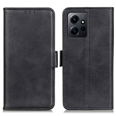 Funda de Cuero Cartera con Soporte Carcasa M15L para Xiaomi Redmi Note 12 4G Negro