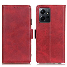 Funda de Cuero Cartera con Soporte Carcasa M15L para Xiaomi Redmi Note 12 4G Rojo