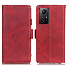 Funda de Cuero Cartera con Soporte Carcasa M15L para Xiaomi Redmi Note 12S Rojo