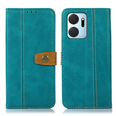 Funda de Cuero Cartera con Soporte Carcasa M16L para Huawei Honor X7a Verde