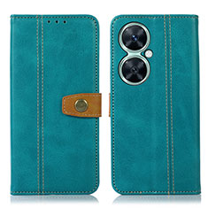 Funda de Cuero Cartera con Soporte Carcasa M16L para Huawei Nova 11i Verde