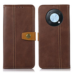 Funda de Cuero Cartera con Soporte Carcasa M16L para Huawei Nova Y90 Marron