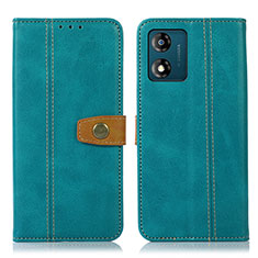 Funda de Cuero Cartera con Soporte Carcasa M16L para Motorola Moto E13 Verde