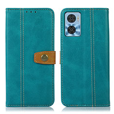 Funda de Cuero Cartera con Soporte Carcasa M16L para Motorola Moto E22 Verde