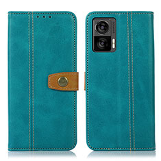 Funda de Cuero Cartera con Soporte Carcasa M16L para Motorola Moto Edge 30 Lite 5G Verde