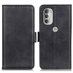 Funda de Cuero Cartera con Soporte Carcasa M16L para Motorola Moto G51 5G Negro