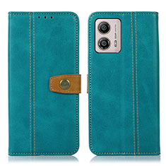 Funda de Cuero Cartera con Soporte Carcasa M16L para Motorola Moto G53 5G Verde