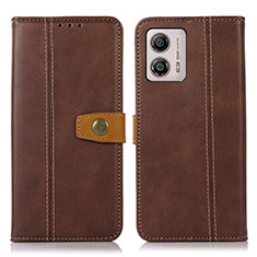 Funda de Cuero Cartera con Soporte Carcasa M16L para Motorola Moto G53y 5G Marron