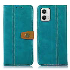 Funda de Cuero Cartera con Soporte Carcasa M16L para Motorola Moto G73 5G Verde