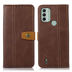 Funda de Cuero Cartera con Soporte Carcasa M16L para Nokia C31 Marron