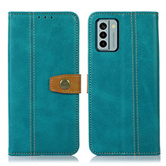 Funda de Cuero Cartera con Soporte Carcasa M16L para Nokia G22 Verde