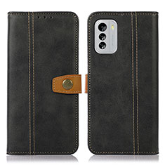 Funda de Cuero Cartera con Soporte Carcasa M16L para Nokia G60 5G Negro