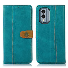 Funda de Cuero Cartera con Soporte Carcasa M16L para Nokia X30 5G Verde