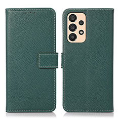 Funda de Cuero Cartera con Soporte Carcasa M16L para Samsung Galaxy A33 5G Verde