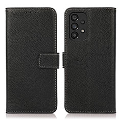 Funda de Cuero Cartera con Soporte Carcasa M16L para Samsung Galaxy A53 5G Negro