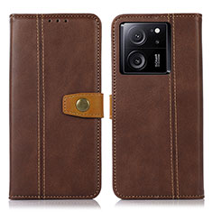 Funda de Cuero Cartera con Soporte Carcasa M16L para Xiaomi Mi 13T Pro 5G Marron