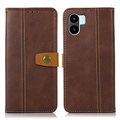 Funda de Cuero Cartera con Soporte Carcasa M16L para Xiaomi Poco C51 Marron