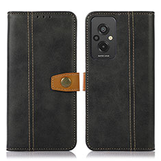 Funda de Cuero Cartera con Soporte Carcasa M16L para Xiaomi Redmi 11 Prime 4G Negro