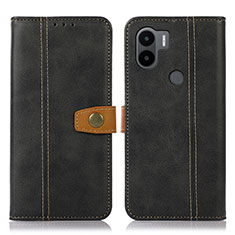 Funda de Cuero Cartera con Soporte Carcasa M16L para Xiaomi Redmi A1 Plus Negro