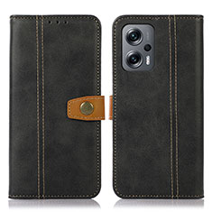 Funda de Cuero Cartera con Soporte Carcasa M16L para Xiaomi Redmi K50i 5G Negro