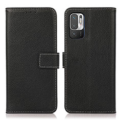 Funda de Cuero Cartera con Soporte Carcasa M16L para Xiaomi Redmi Note 11 SE 5G Negro