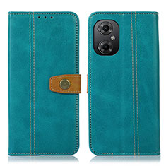 Funda de Cuero Cartera con Soporte Carcasa M16L para Xiaomi Redmi Note 12R Pro 5G Verde